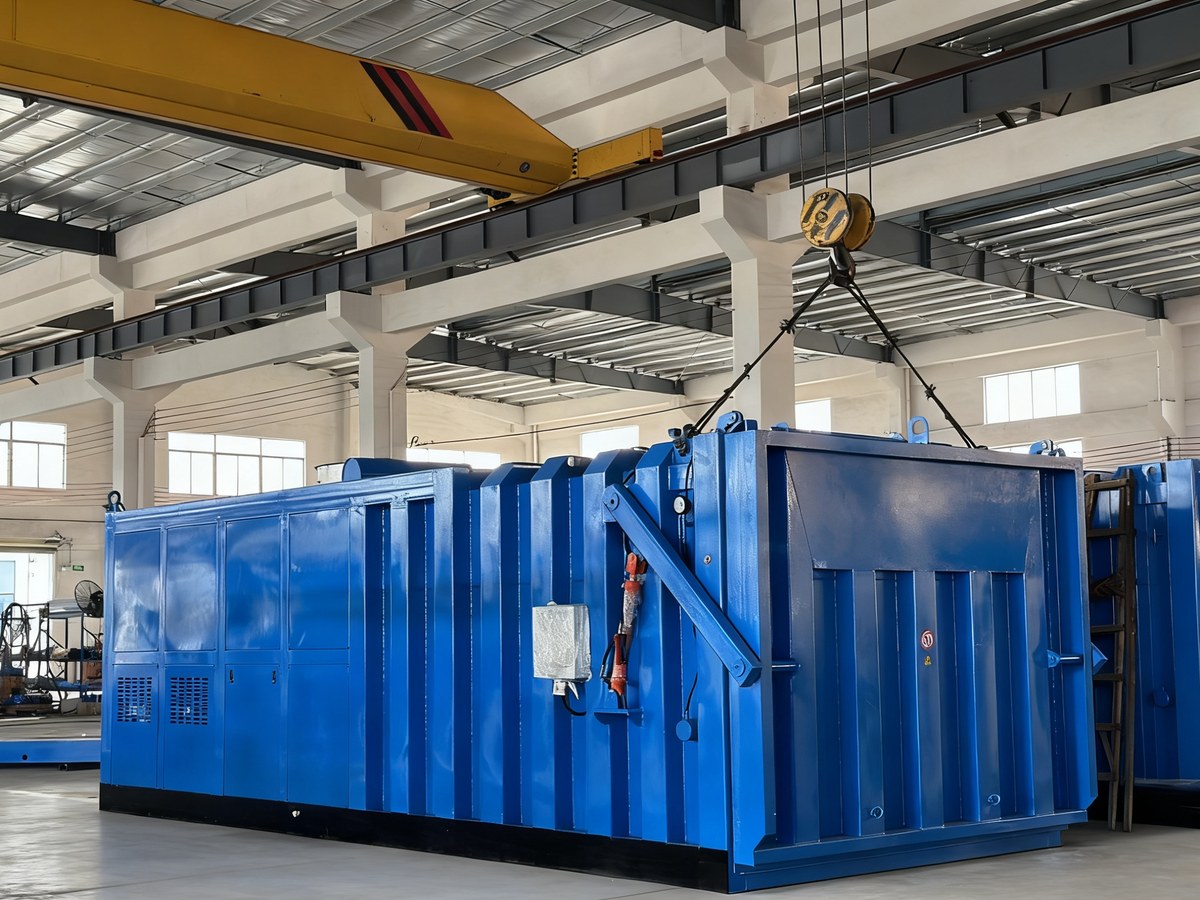 Vacuum pre-cooling chamber on site