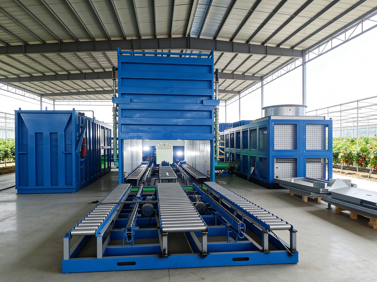 CVF-1000 Vacuum Pre-cooler – 2-Pallet, 800~1000kg/batch, 15~30 min to 1~10°C